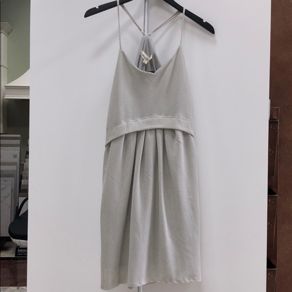 Pale silver oli dress